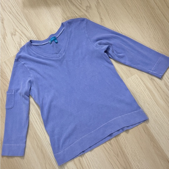 fresh produce Tops - Vintage Fresh Produce 3/4 pocket Sleeve Fem T t-shirt top periwinkle blue purple
